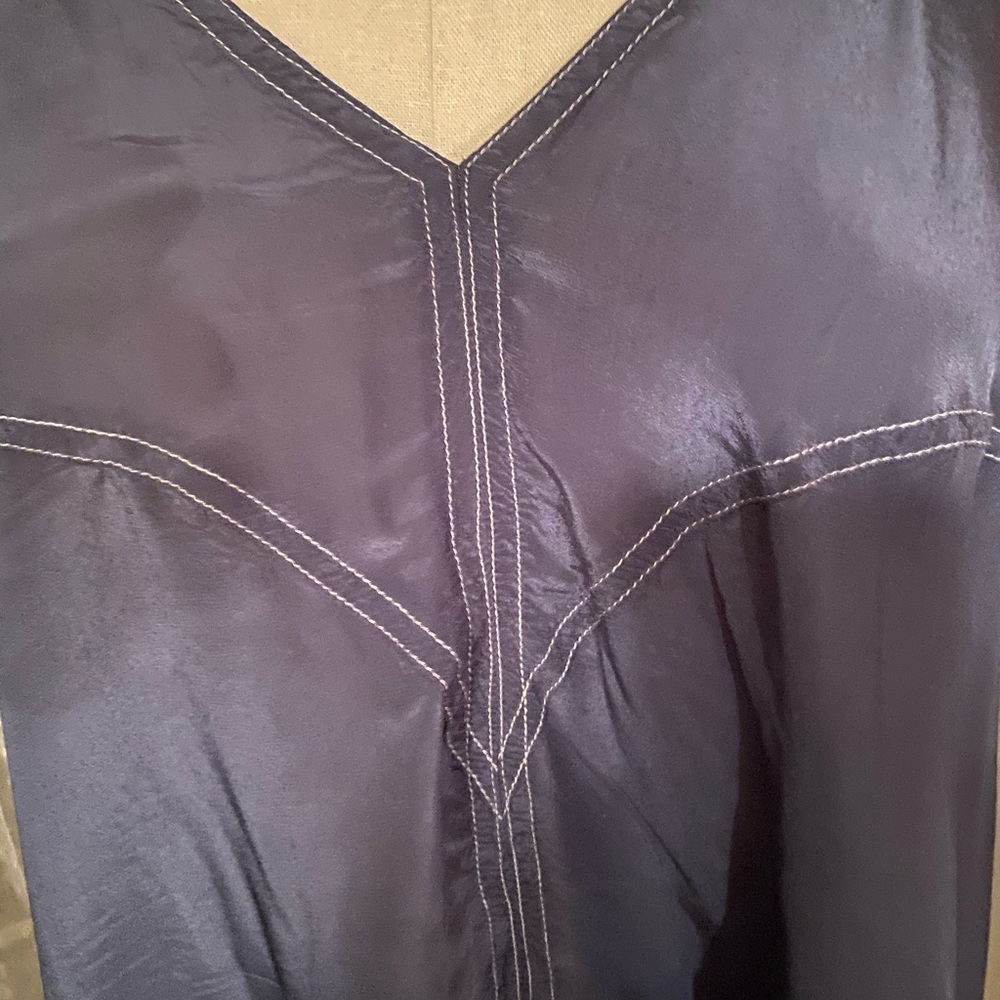 Flattering a line silk tunic
